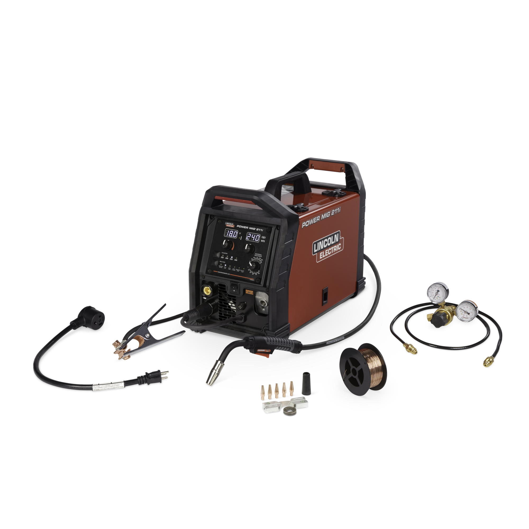 Lincoln Electric, POWER MIG 211 Volts Multi, Max. Amps 211 Mig Ready, Model# K6080-1
